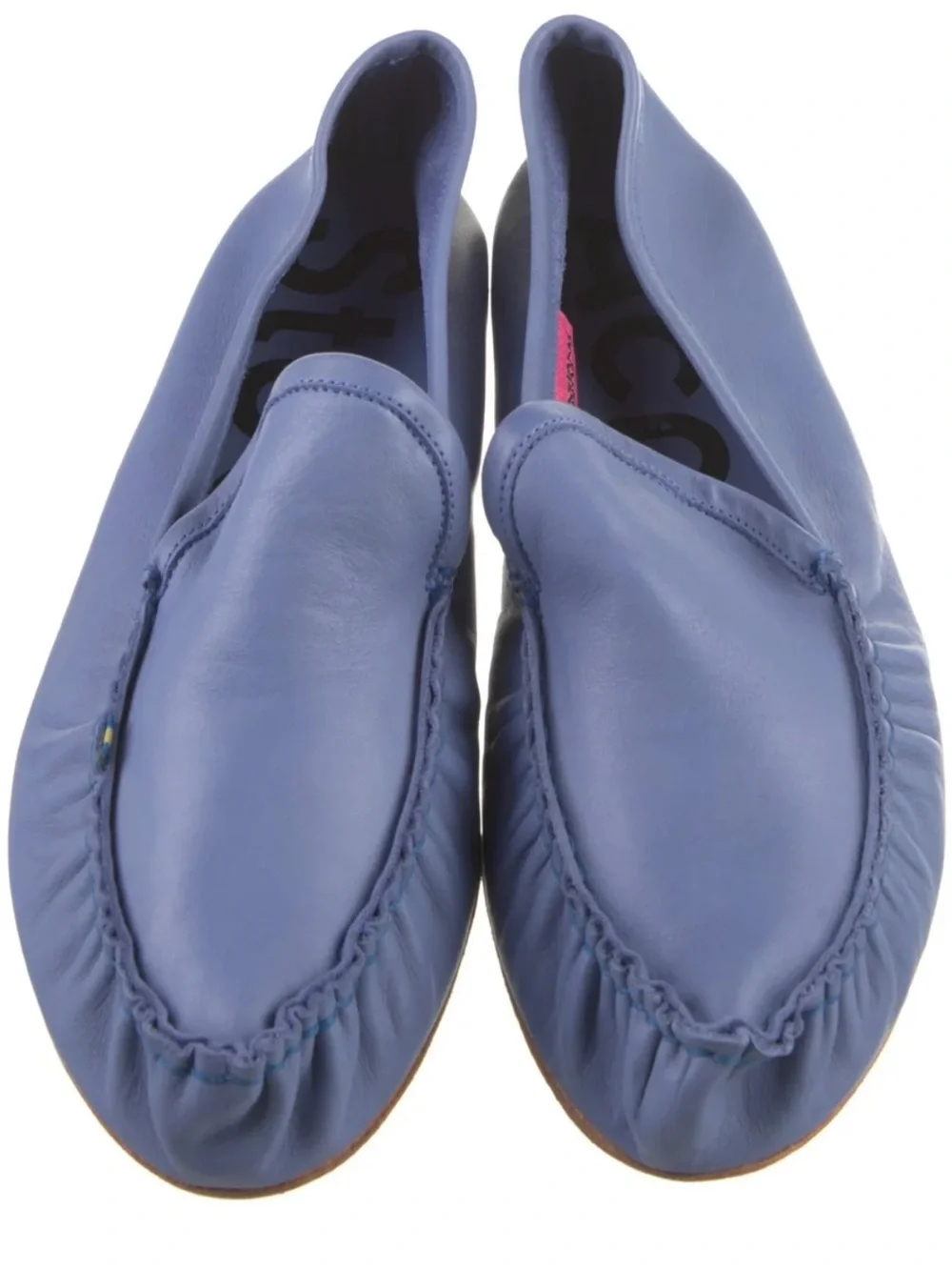NEW Acne Studios x Kero Blue Purple Leather Slip On Driver  display picture 3